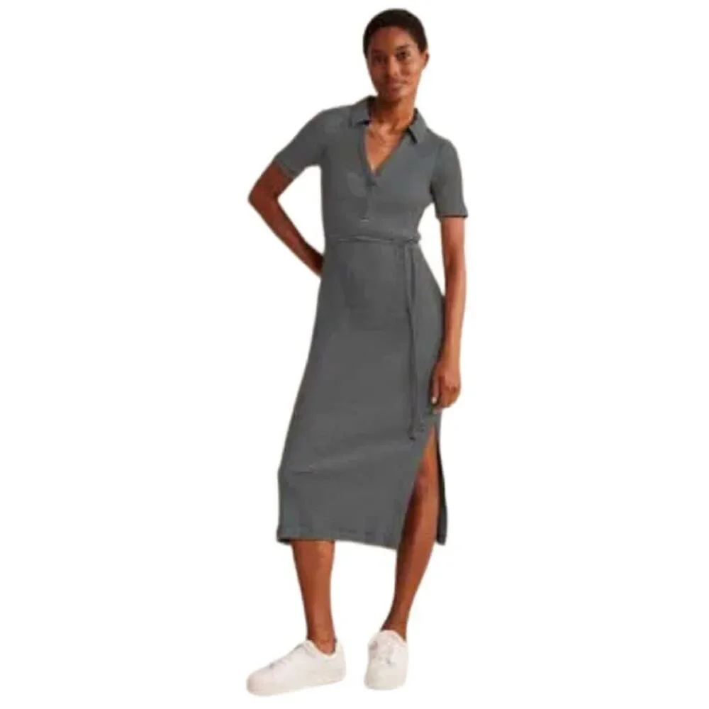 New! Boden Black and White Striped Knit Dress Sz 6P